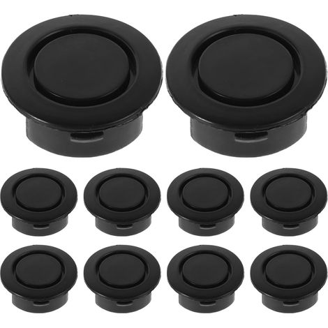 10 cache-trous radar de recul pare-chocs arrière, bouchons plastique noir, installation sans outil, camouflage capteurs pour voiture universelle, protection bumper, cache capteur stationnement (1/5)