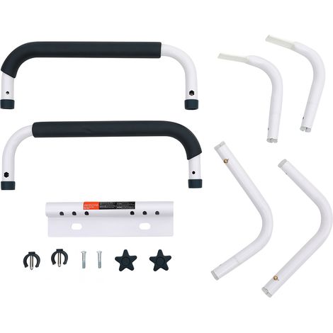Mophorn Toiletten-Sicherheitsgeländer, 300 lbs Kapazität, verstellbarer Toilettensitzrahmen, einfach zu installierende Haltegriffe mit gepolsterten Armlehnen für Senioren, Behinderte, Handicap (1/5)