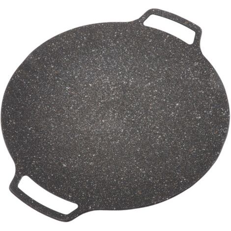 BUNTHAUS Plaque de Barbecue coréen Grill de Barbecue poêle à frire circulaire antiadhésive pour la maison poêle extérieure Type universel 30 cm (1/5)