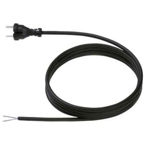 BACHMANN Cavo di alimentazione H07RN-F 2x1.00 5,0m nero 24G/AEH, 246.186
