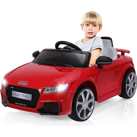 Costway – Voiture électrique Audi TTRS 12V pour enfants – Vitesse max 5 km/h – Double porte – Télécommande 2.4G – 2 moteurs – MP3 – Lumières LED rouges (1/5)