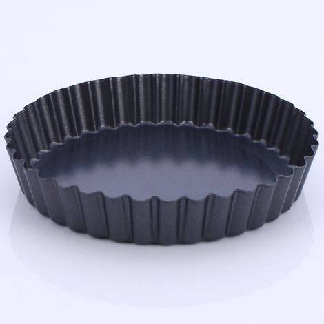 Outils de cuisson 6 pouces en acier au carbone antiadhésif rond plat de cuisson chrysanthème tarte pizza moule à gâteau (1/5)