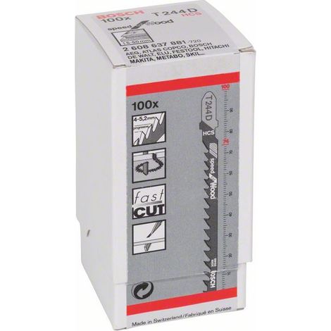 Bosch Stichsägeblatt T 244 D Speed for Wood