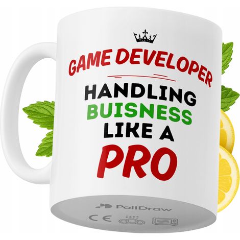 Lustige Kaffeetasse mit witzigem Textdesign für Spieleentwickler – ideal für Geburtstage, Namenstage und Feiertage. Hochwertige Tasse für besondere Anlässe im Homeoffice oder Büro. Farbe: Weiß, 330 ml