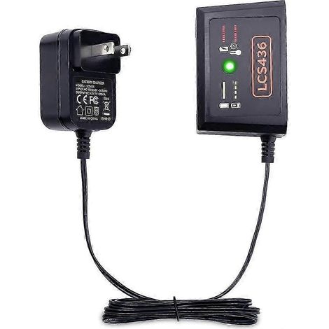 Compatible avec les chargeurs de batterie au lithium 36V et 40V Max LCS36, LCS40 et LBXR36, chargeur de batterie 40V avec prise standard américaine. (1/5)
