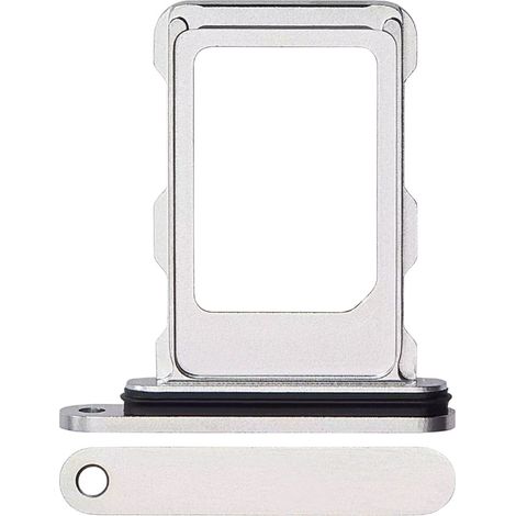 Vassoio per scheda SIM per iPhone 16 Pro 16 Pro Max, bianco (1/3)