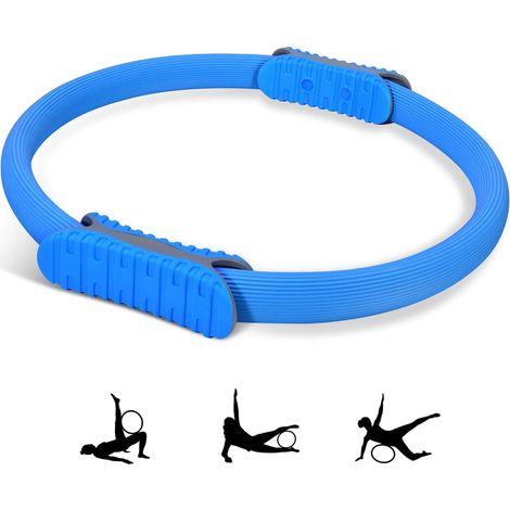 Anneau De Pilates - 38 Cm - Poignées Doubles - Pour Renforcement Musculaire Du Corps - 1 Pièce (1/5)