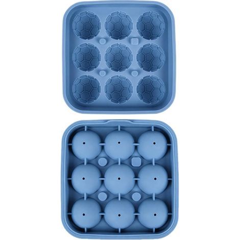 APEX Eiswürfelformen – darunter 9 Eiswürfelformen in Fußballform im WM-Design, ein witziges Accessoire, perfekt für gekühlte Getränke. (1/5)