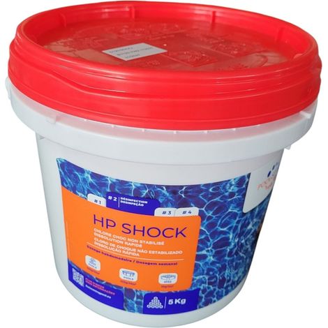 Hypochlorite granule P Shock 5KG – Traitement choc non-stabilisé – Dissolution instantanée – Élimine algues et impuretés – Poolstyle