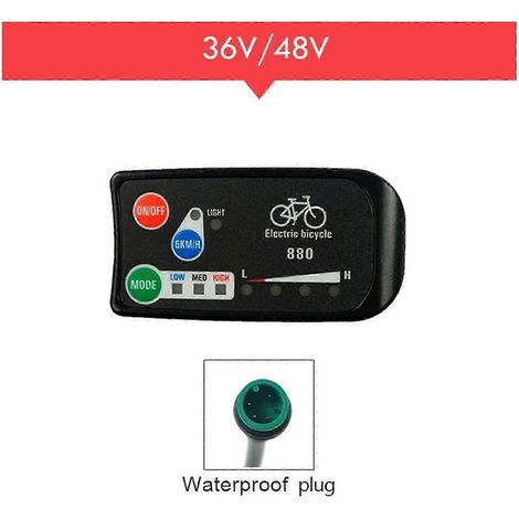 Contrôleur KT dédié, écran LCD 880, panneau de commande intelligent pour vélo électrique (1/3)