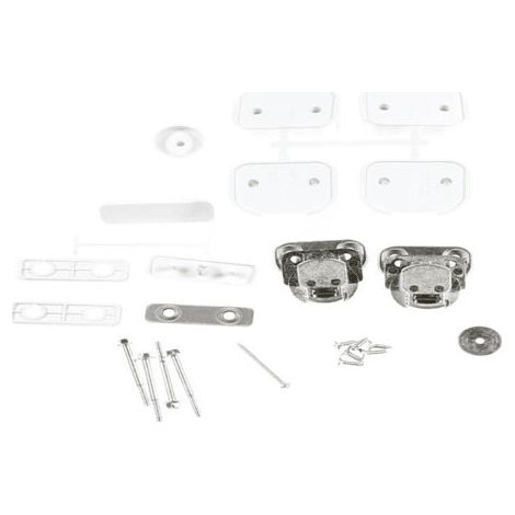 KIT CHARNIÈRE FERMETURE VOLET POUR LAVE LINGE ROSIERES - 43013964 (1/4)