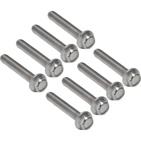 Lot de 20 vis à tête hexagonale à collerette M10x1.5 acier inox A2-70 avec rondelle DIN6921 M10x60 (1/5)