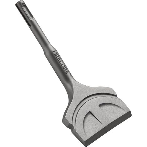 Burin Plat SDS PLUS Large 165 mm × 75 mm, Courbé pour Enlever Carreaux et Béton, Convient au Marteau Perforateur avec Système SDS-Plus - FS1022 (1/5)