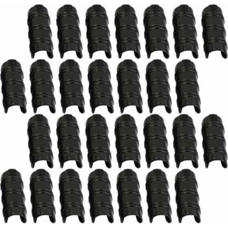 30pcs 32mm Greenhouse Clips, Pipe Clamps for Attaching Covers to Garden Greenhouses, Films, Plants, TRIMEC (1/5)