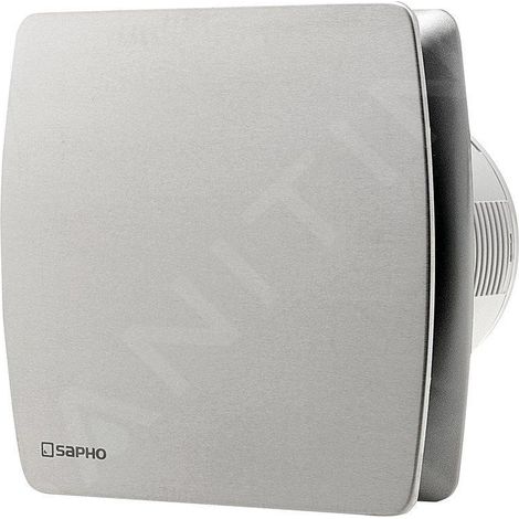 Ventilateur axial de salle de bain LEX avec minuterie, 15W, conduit 100mm, acier inoxydable mat (1/3)