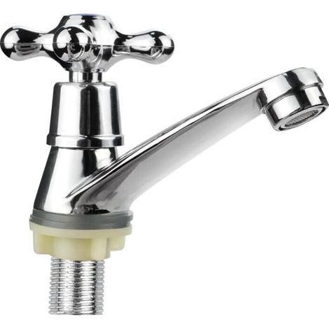 Robinet de lavabo salle bain moderne conception à poignée croisée adaptée au domicile cuisine G1 et 2 (1/4)