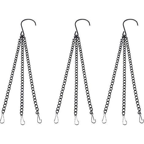 Chaîne de suspension pour pot de fleurs (lot de 3) (1/3)