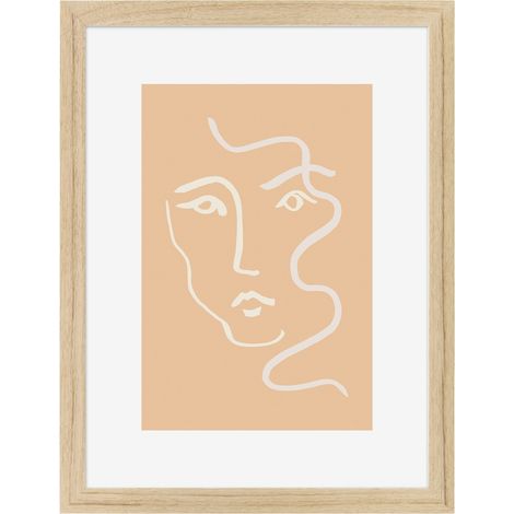 Image encadrée Dessin 30x40 cm recyclable, visuel imprimé sans solvant - fabriqué en France (1/4)