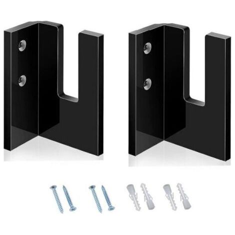 Vtizikl(Noir) Support à skis de garage - 2 présentoirs à skis en acrylique - Un incontournable pour les amateurs de sport, local à skis intérieur, adapté à la chambre à coucher, à la maison, au magasi