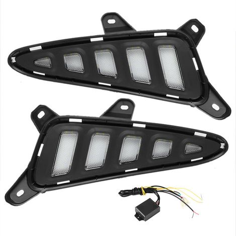 Jeffergarden Feux de jour LED 2 couleurs, lampe de signalisation pour Toyota CHR C HR 2016 – 2019 (1/5)