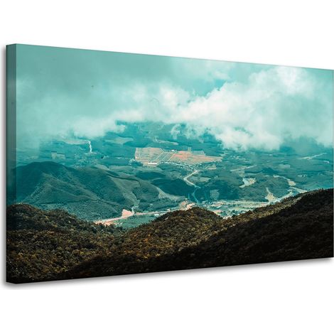Leinwanddruck Naturlandschaft Hochland 100x60 cm