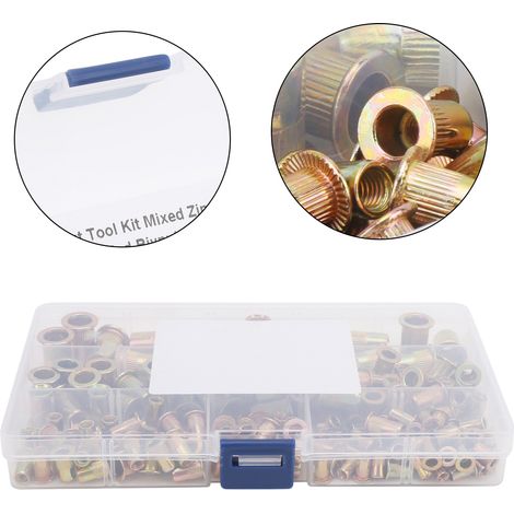 165pcs Flat Head Rivet Nut Set (1/5)