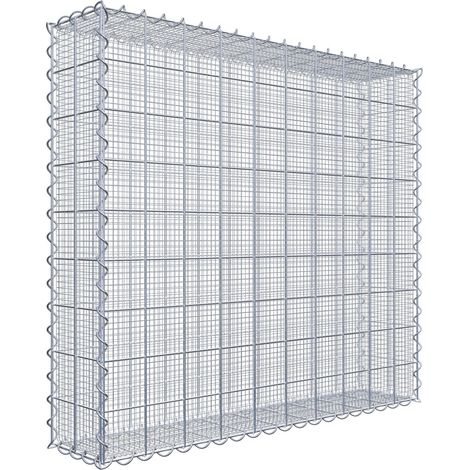 Gabiondeco - Gabion à mailles très fines pour gravillon 100 cm x 90 cm x 20 cm (L x H x P). maille 10 x 10 cm. spirale - Made in Germany (1/3)