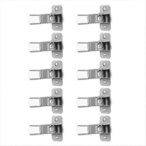 Set mit 10 federbelasteten Besen- und Mopphaltern, inklusive Schrauben und Aufhängegriff. (1/5)