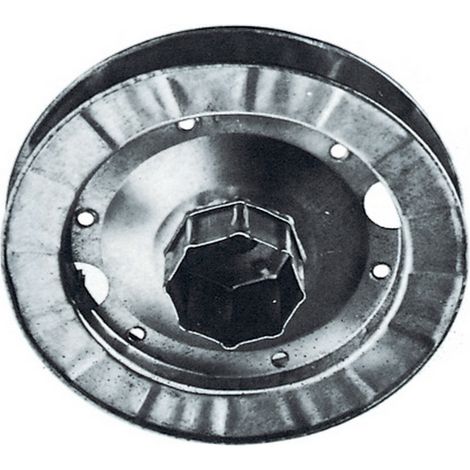 PULEGGIA ZINCATA CM.22 PER RULLO OTTAGONALE BOLIS ITALIA PZ 1,0 (1/2)