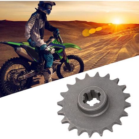 Pignon de transmission à 20 dents compatible avec les quads, mini-motos et quads tout-terrain 2 temps de 47 et 49 cm³. (1/5)