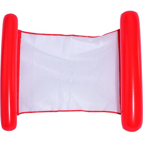 Wasserspiel-Liegestuhl, Schwimmbett-Sofa, aufblasbarer Schwimmkreis für Erwachsene (Pumpe inklusive)