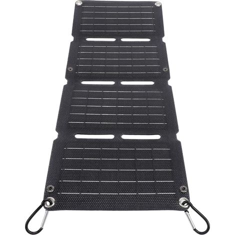 40W Panneau Solaire Pliable, Chargeur Solaire Portable avec USB-C PD QC3.0 Charge Rapide Sortie 12V 5V pour Camping VR Voyage en Plein Air (1/5)