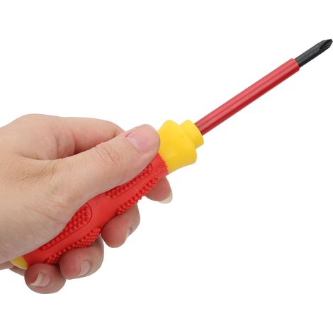 Jeu de 9 tournevis isolés haute tension (500 V) avec cliquet et embouts de tournevis. (1/5)