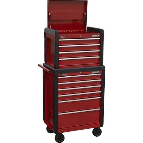 Sealey Superline PRO® Topchest & Rollcab Combination 10 Drawer AP3410STACK (1/5)