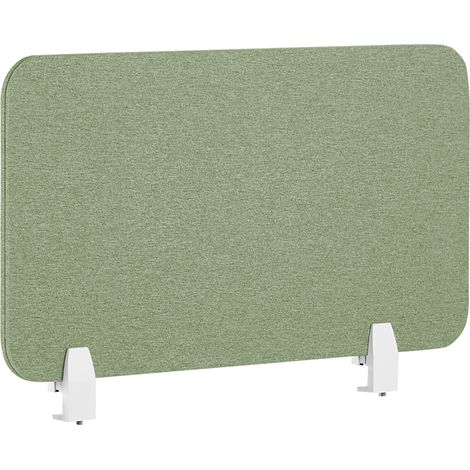 Panel separador verde claro 72 x 40 cm poliéster PET pantalla acústica Wally