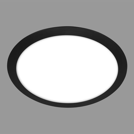 Plafonnier de salle de bain, Plafonnier blanc neutre, Lampe LED, Lampe de salle de bain, IP44 protection contre les éclaboussures, 310x65 mm, Noir (1/5)