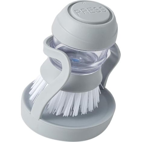 Spazzola per piatti, spazzola per piatti con dispenser di sapone, spazzola per la pulizia dei piatti da cucina, dispenser di sapone ricaricabile