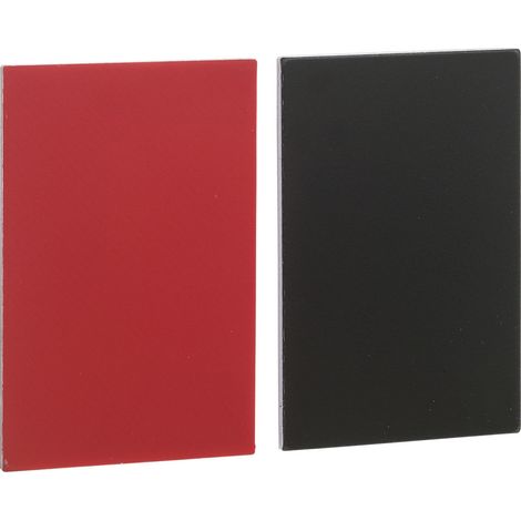 etiquette - 18 x 27 - noir / rouge - sans marquage - schneider zby5101 (1/3)