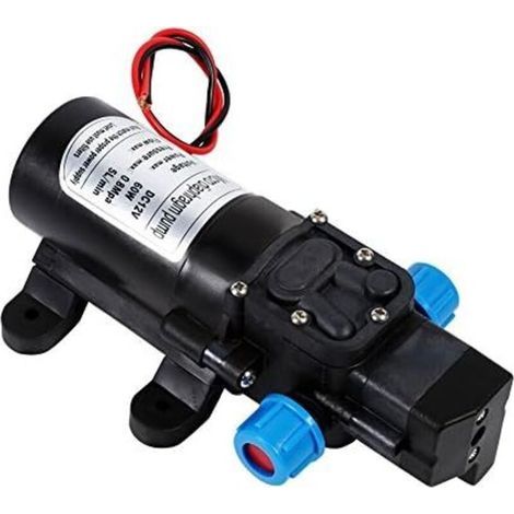 Hochdruck-12V-Gleichstrom-Selbstansaug-Membranwasserpumpe 5 l/min mit eingebautem Druckschalter für Autowäsche, Bootsreinigung und Gartenbewässerung (1/5)