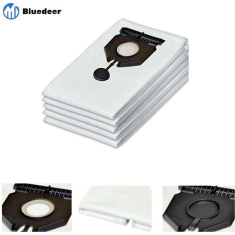 5er-Pack Staubsaugerbeutel für Kärcher 2.889-154.0 NT 30/1 30L Bluedeer Staubsaugerbeutel (1/4)