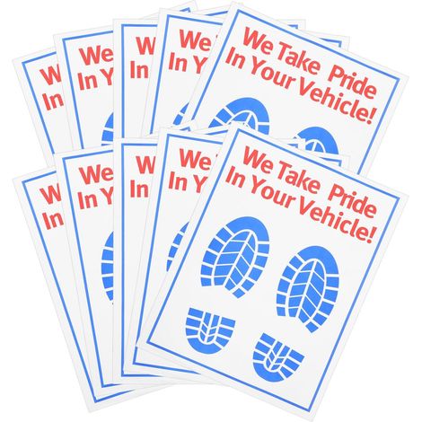 100 pièces Tapis de Sol Papier Jetables pour Voiture Protection (1/5)