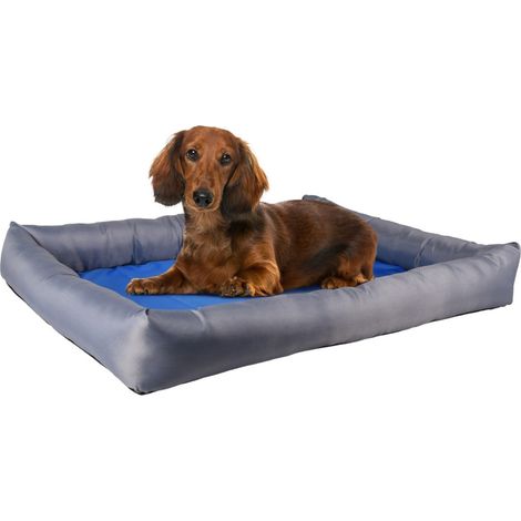 Coussin rafraîchissant FRESK taille M 60 x 50 x 8.5 cm bleu/gris pour chien - Flamingo (1/5)