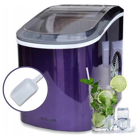 Macchina per il ghiaccio Mulano Purple, fino a 15 kg di ghiaccio al giorno.