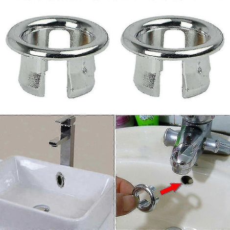 Bouchons ronds pour trou de trop-plein de lavabo (1/5)