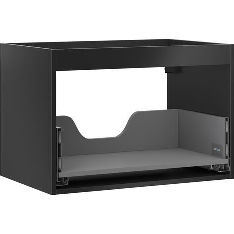 Mexen Box-A cuerpo del mueble de lavabo 70 cm, 1 cajón, negro mate - 91AX0-0700-470-1-71 (1/4)