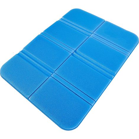 Set di 2 cuscini pieghevoli impermeabili per sedute da esterno (blu) (1/5)