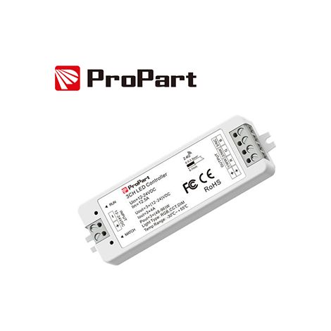 Ricevitore DIM RF 3 Canali - 12/24V DC, 4A/Canale