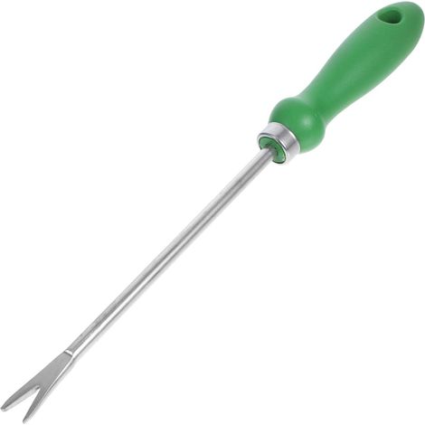 Outil de Désherbage Manuel Léger Manche en Plastique et Fer, pour Jardinage Facile et Rangement Pratique, pour Arracher Mauvaises Herbes Jardin (1/5)