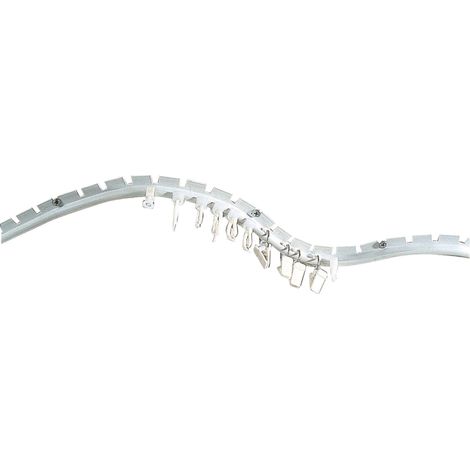 Rail de rideaux cintrable en plastique