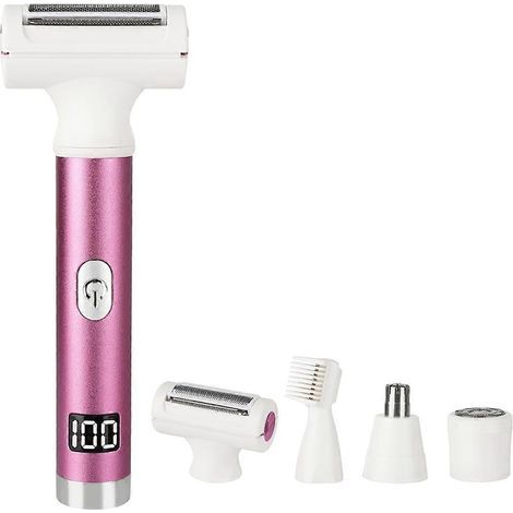 Rasoir électrique sans fil pour utilisation sur peau sèche ou humide, avec écran LED, épilateur (1/5)